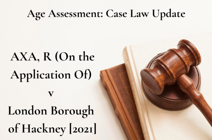age assessment case law Hackney