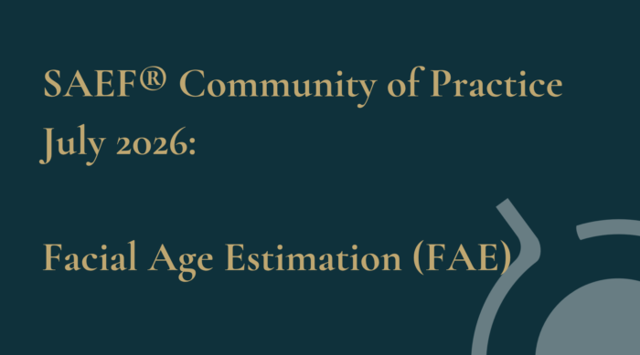 SAEF Community of Practice July 2026: Facial Age Estimation (FAE)